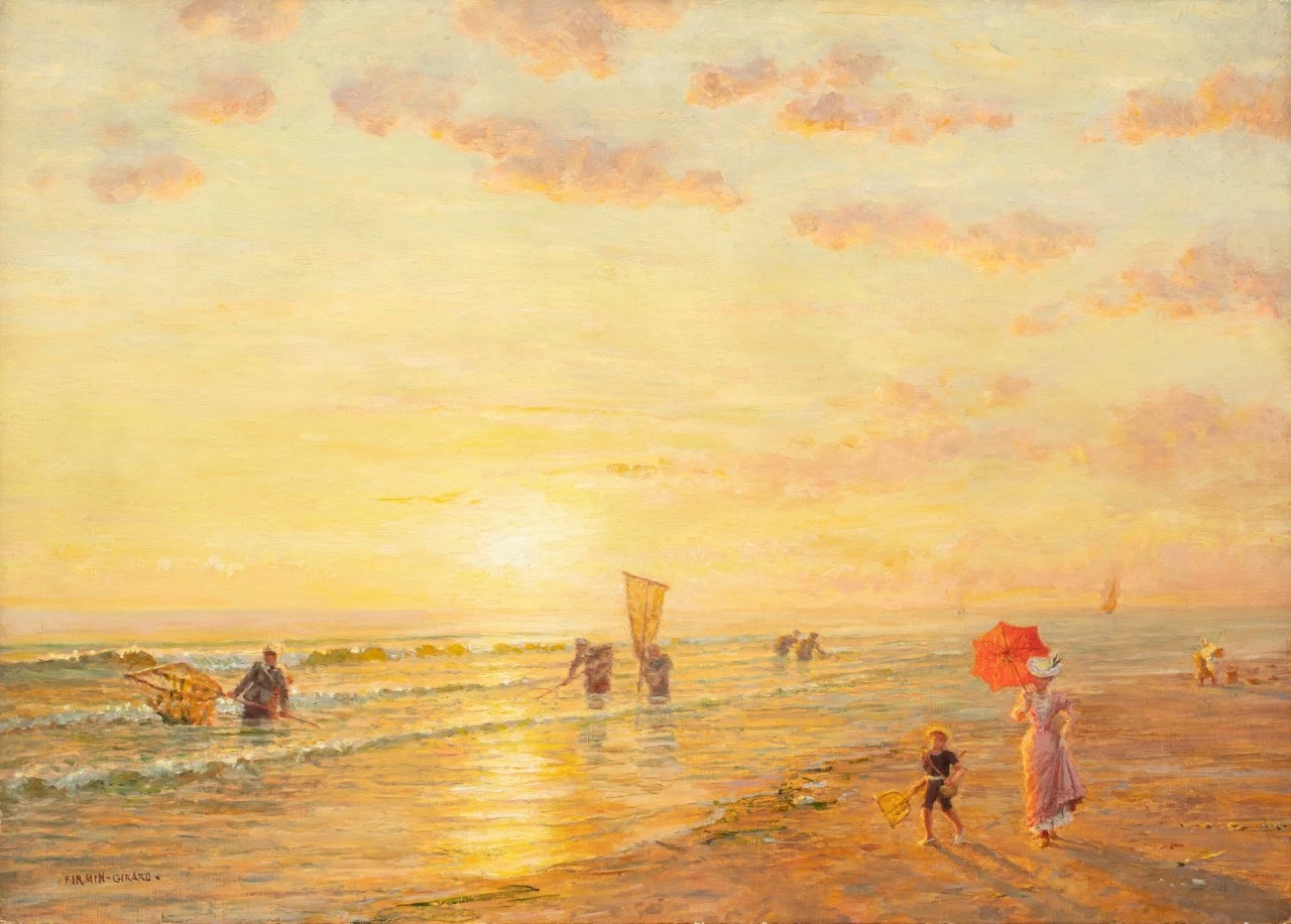 Marie - François Firmin, Girard, L'ombrello rosso
